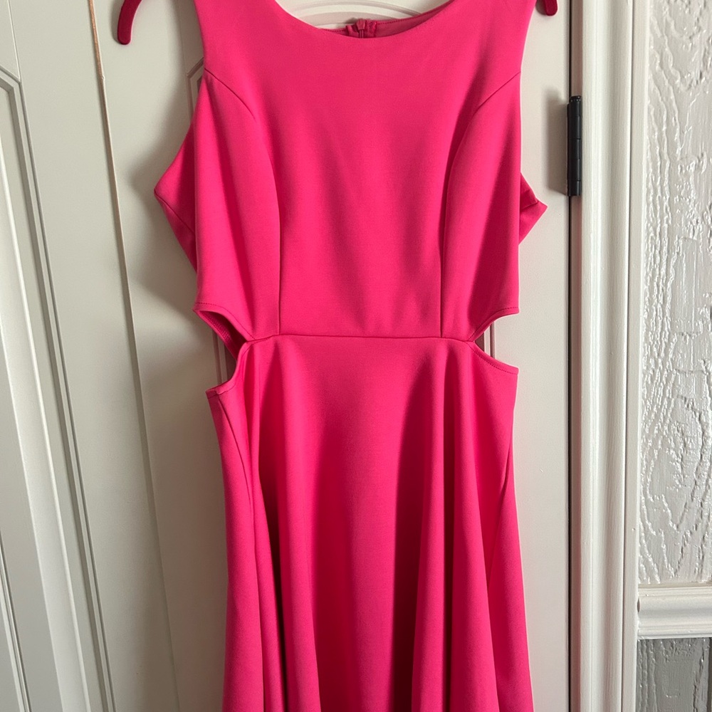 Elegant Pink Mini Dress